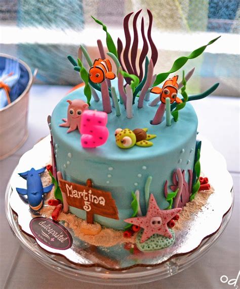 Od Cumple A Os Bajo El Mar Pastel De Nemo Pastel De Cumplea Os