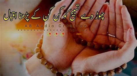 Chod Ke Tasbih Ko Gin Gin Ke Padhna Iqbal Poetry Iqbal Status Urdu