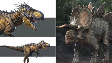 Early Designs For The Indominus Rex And Stegoceratops Jurassic World