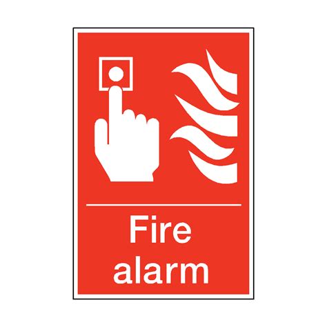 Fire Alarm Sticker Safety Uk