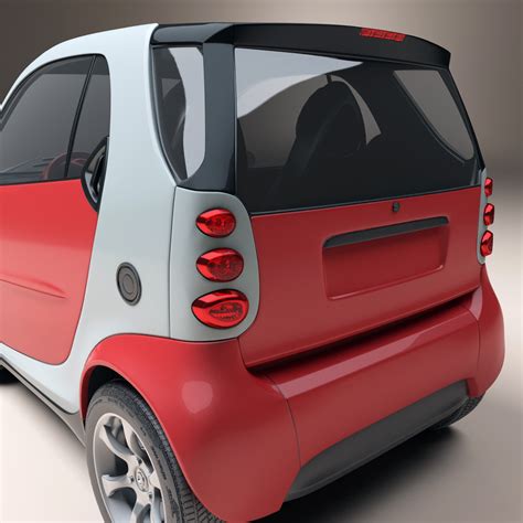 mercedes-benz smart fortwo 3d model