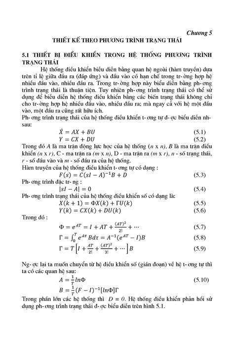 Chuong 5 tkhtcdt Ch ng 5 thit k theo ph ng tr nh trπng thi 5