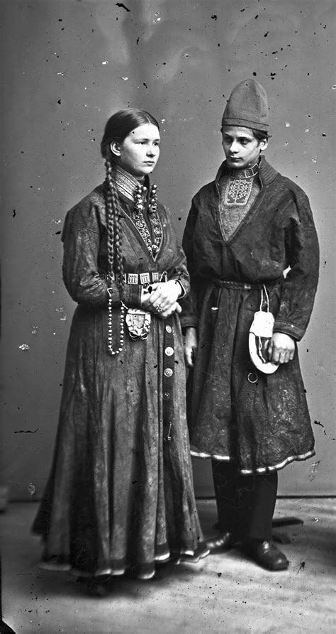 Sami couple from Sweden 1868.1871. Samisk par fra Sverige 1868-1871. NMA.0036927 | Flickr ...