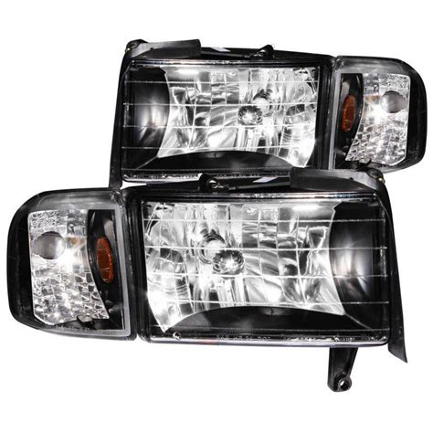 Anzo 111067 Anzo Crystal Headlights Wcorner Light Clearblack 94