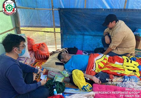 Erg Pt Timah Tbk Berjibaku Bantu Korban Gempa Cianjur