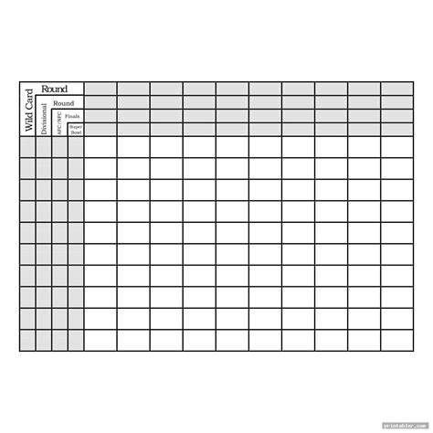 Printable Football Pool Sheets - Gridgit.com