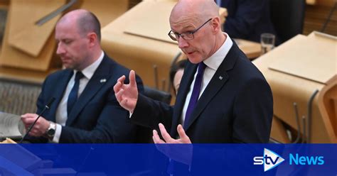 John Swinney Faces Fmqs After Snp Manifesto Launch Stv News