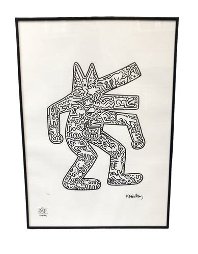 After Keith Haring Figur 1980er Siebdruck Bei Pamono Kaufen