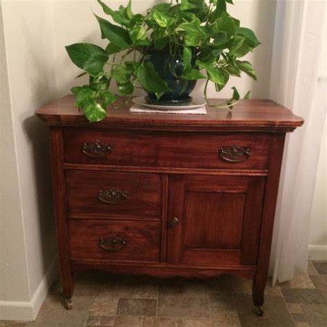 Restored Antique Wash Stand By Larry Woodworking