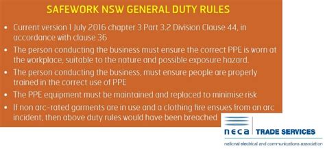 Safework Nsw General Duties Neca Safety Specialists