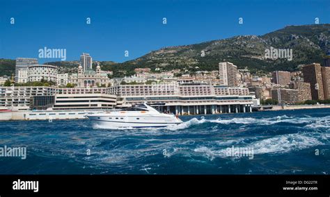 Ship Yacht Port Hercule Monaco Monte Carlo Stock Photo Alamy