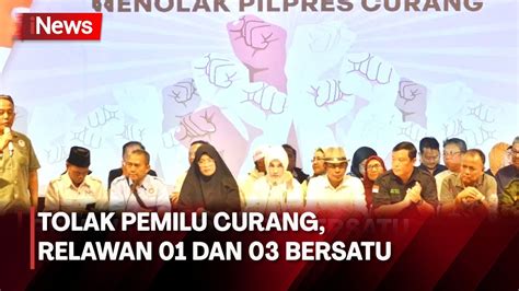 Full Relawan Dan Bersatu Tolak Pemilu Curang Inews Malam