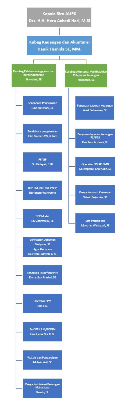 Struktur Organisasi Keuangan