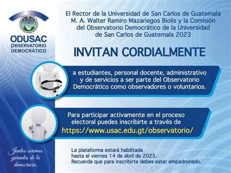 Universidad De San Carlos De Guatemala On Twitter El Rector M A