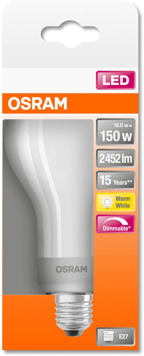 Osram LED SuperStar Classic A 18W 150 2700K E27 Warm White Au Meilleur