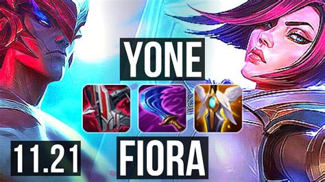 Yone Vs Fiora Top 72 Winrate 13 2 8 Legendary Kr Challenger