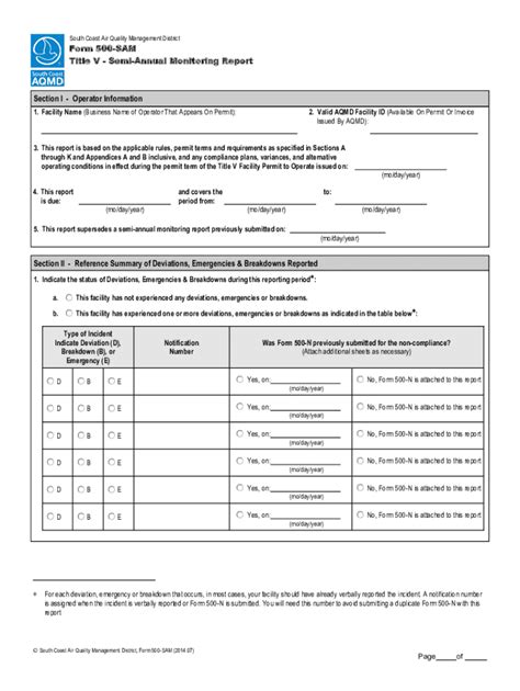 Fillable Online Aqmd Form Sam Aqmd Form Sam Fax Email Print