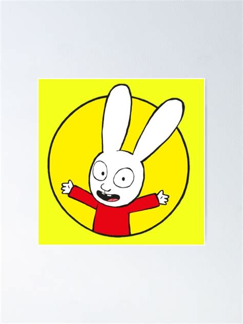 "cute Simon Rabbit - simon super rabbit" Poster for Sale by lankyworld ...