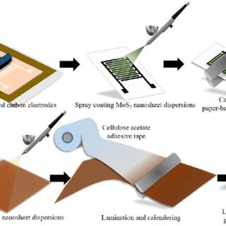 Schematics Showing The Processing Protocol Of Screen Printing Spray