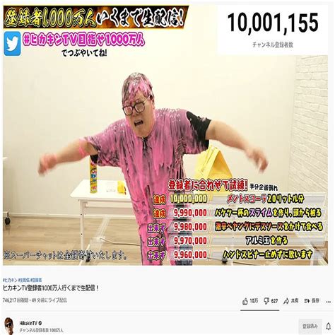 生配信でhikakin男泣き Youtube登録者数が1000万人突破の快挙達成 2021年9月10日掲載 ライブドアニュース