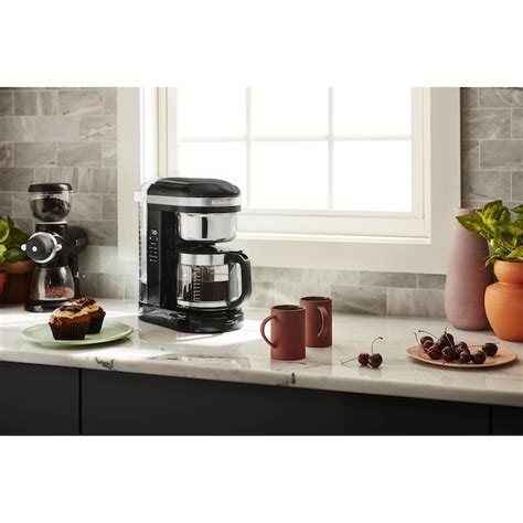 Kitchenaid 12 Cup Programmable Drip Coffee Maker With Automatic Shut Off Onyx Black Kcm1209ob