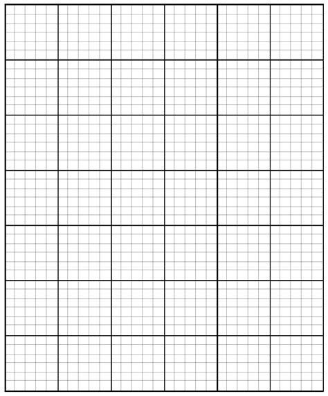 6 Best Full Page Grid Paper Printable Printableecom Blank Graph Paper Template Free Download