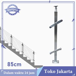 Jual Railing Tangga Kaca Hollow Cm Railing Tangga Stainless Kaca