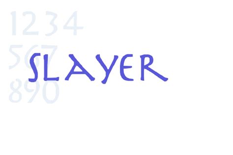 Slayer - Font Free Download