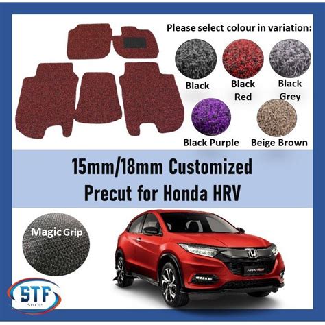 Honda HRV 2015 2021 OEM PRECUT PVC CARPET Coilmat Karpet Magic Grip