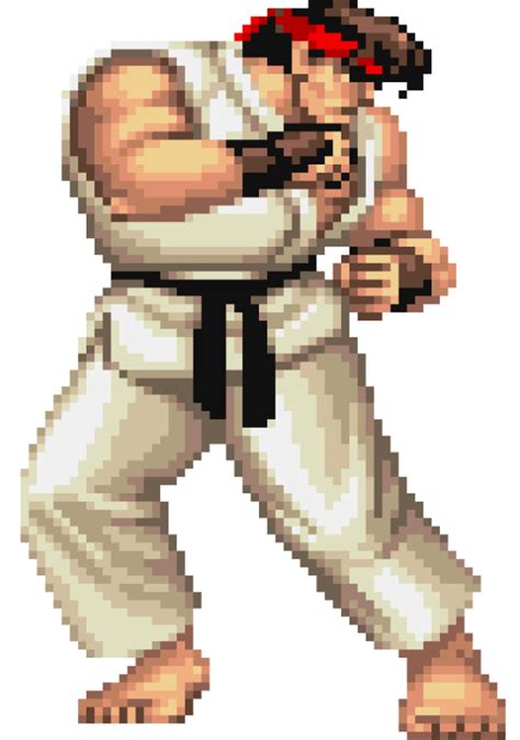 Ryu Street Fighter Ii Battle Sprite By L Dawg211 On Deviantart