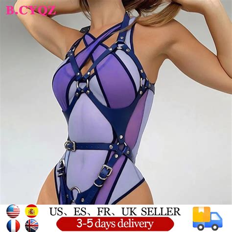 B CYQZ Body Bondage Sexy Para Mujer Arn S Completo Medias Bdsm Lencer A