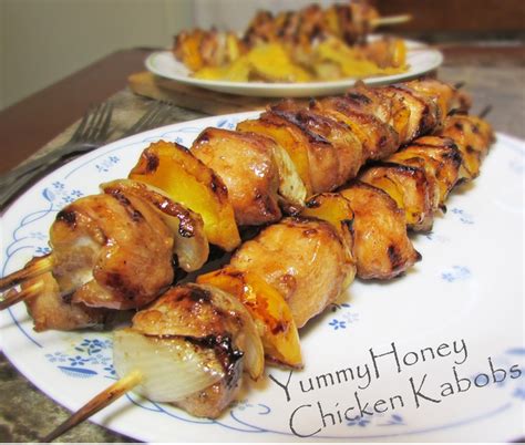 Yummy Honey Chicken Kabobs Recipe Honey Chicken Kabobs Delicious Healthy Recipes Dinner Dishes