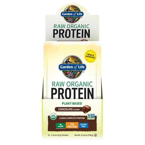 Garden of Life Raw Organic Chocolate Protein Powder Packs - Shop Diet & fitness at H-E-B