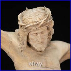 Corpus Christi Sculpture Jesus Christ Wooden Statue Vintage Wood Carving