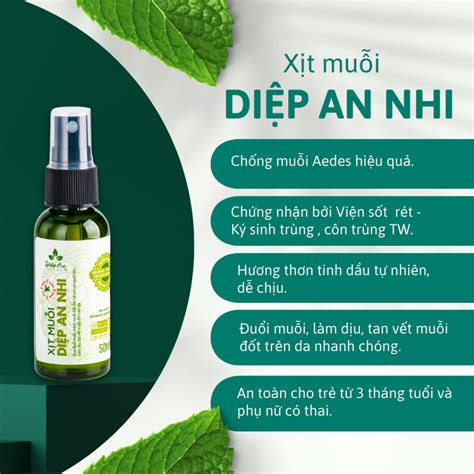 Xịt Muỗi Diệp An Nhi 50 Ml Dược Khoa Shop