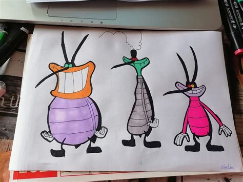 Dessin Oggy et les cafards Dédé Marky et Joey Dessins Animés fr