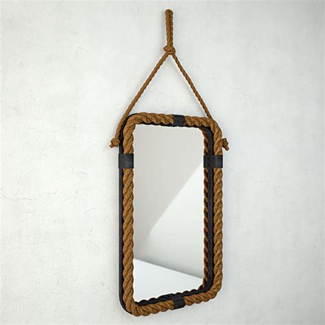 Rope Frame Wall Mirror 3D Model $17 - .unknown .max .fbx - Free3D