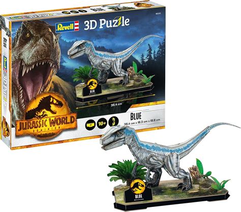 Revell 3d Puzzle 00243 Jurassic World Dominion Blue 57 Pieces Highly Detailed With Diorama