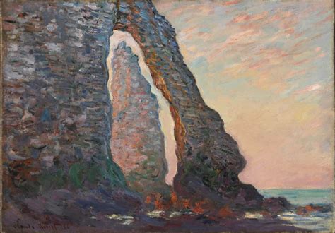 LAiguille vue à travers la Porte dAval Étretat 1886 The Ark of Grace