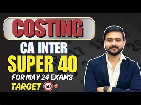 Ca Inter Super Costing For May Exams All Important Questions