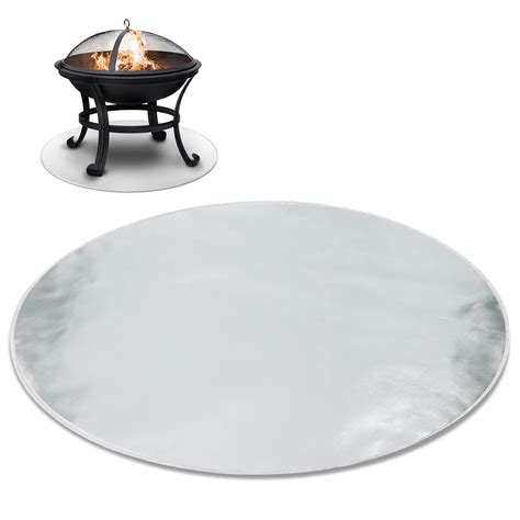 Buy SINGLYFIRE Fire Pit Mat 24 Inch Round Fireproof Mat for Grass Deck ...