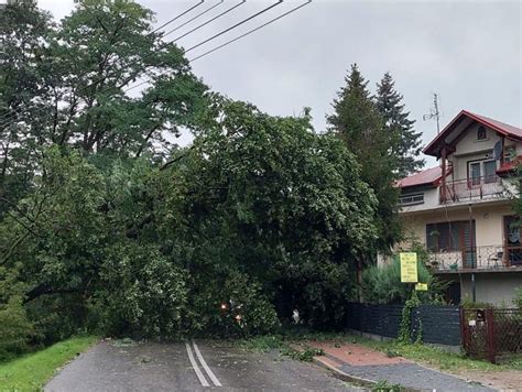 Usuwanie Skutk W Burz Na Podkarpaciu Po Amane Drzewa Zalane Drogi I