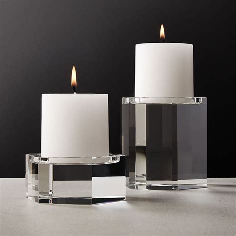 Unique Candle Holders Taper Pillar And Tea Light Cb2 Crystal Candle Holder Marble Candle