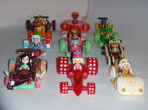 Sugar Rush Racers Wreck It Ralph Complete 12 Set Collection Deboxed Racers In Cars