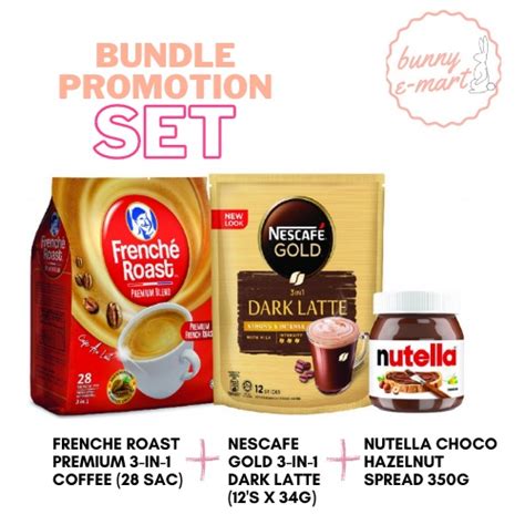 Nescafe Gold Dark Latte Frenche Roast Premium In Coffee Nutella