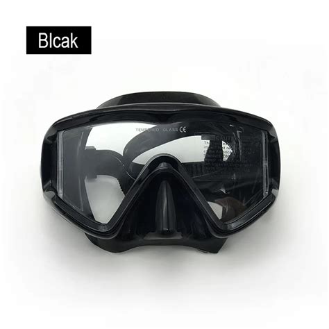 New Design Silicone Lens Tempered Glass Scuba Diving Mask Wide View