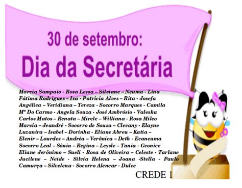 Crede Homenageia Dia Da Secret Ria Escolar Coordenadoria Regional