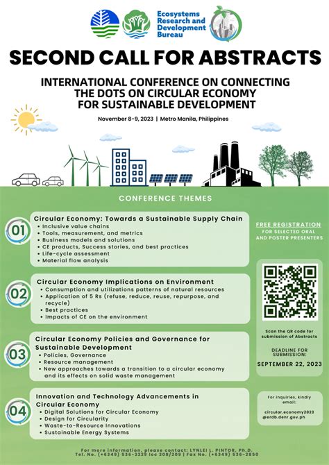 DENR ERDB International Conference On Circular Economy CE Call For