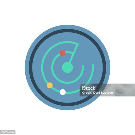 Template Desain Vektor Ikon Radar Konsep Sederhana Dan Modern Ilustrasi