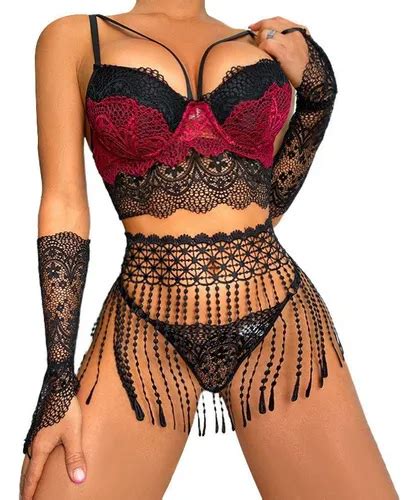 Lencería Sexy Encaje Pijama Femenino Bikini Lencería Deplay Meses sin